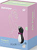 Вакуумний безконтактний кліторальний вібратор для клітора вібромасажер пінгвін, фото 7