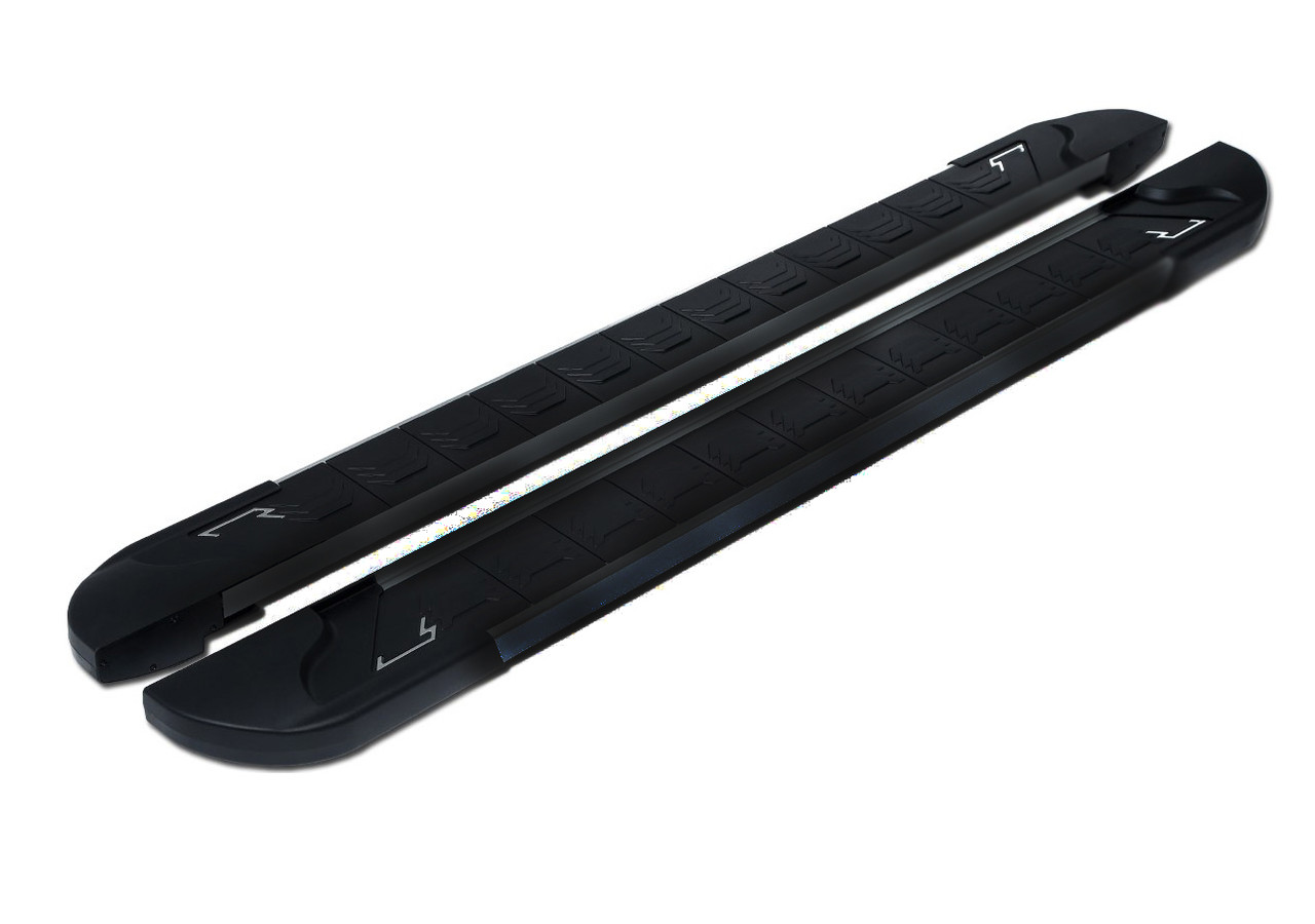 Бокові пороги RedLine Black (2 шт., алюміній) для Skoda Karoq