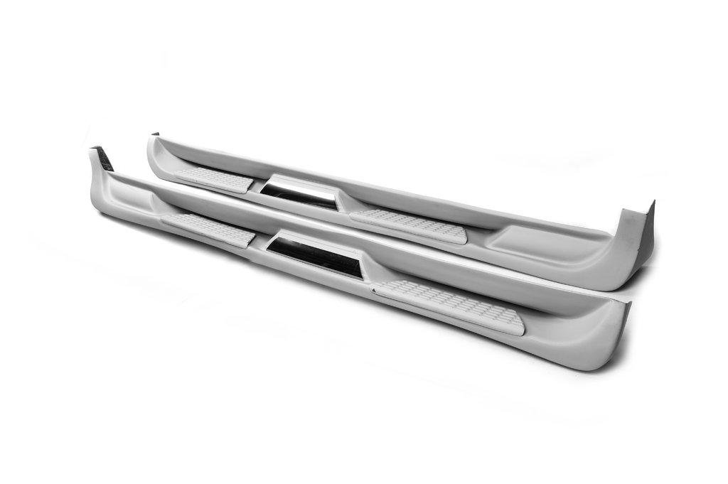 Бокові пороги Sorento тип (під фарбування) для Peugeot Bipper, фото 1