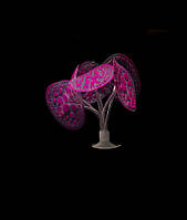 Декор в акваріум Гриби 10 см фіолетовий