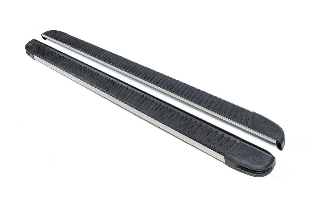 Бокові пороги Maya V1 (2 шт., алюміній) Коротка (short) і Середня (long) для Mercedes Vito W639 2004-2014 рр, фото 1