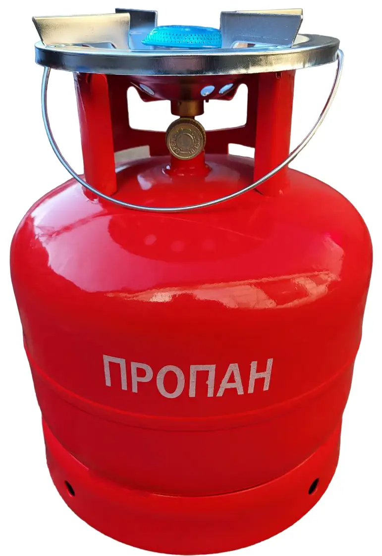 Туристичний газовий балон-пікнік SuperPlast посилений із пальником об'ємом 15 літрів