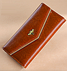 Жіночий гаманець із натуральної шкіри Geruola Classic Коричневий, фото 2