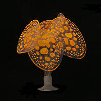 Декор в акваріум Гриби 10 см помаранчевий