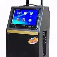 Колонка акумуляторна акустична з екраном та мікрофоном 12″ Ailiang 8-13, фото 4