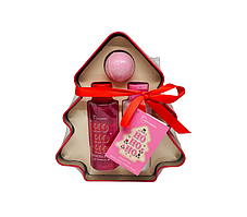 Новорічний подарунковий набір -Ялинка -The Bath Company, 3 в 1, Різнокольоровий