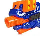 Пістолет іграшковий BLAZE STORM ZC 7087, з 12 м'яких кульок, на батарейках,, фото 4