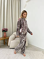Махрова жіноча піжама Жіночий домашній одяг теплий Піжама осіння та зимова