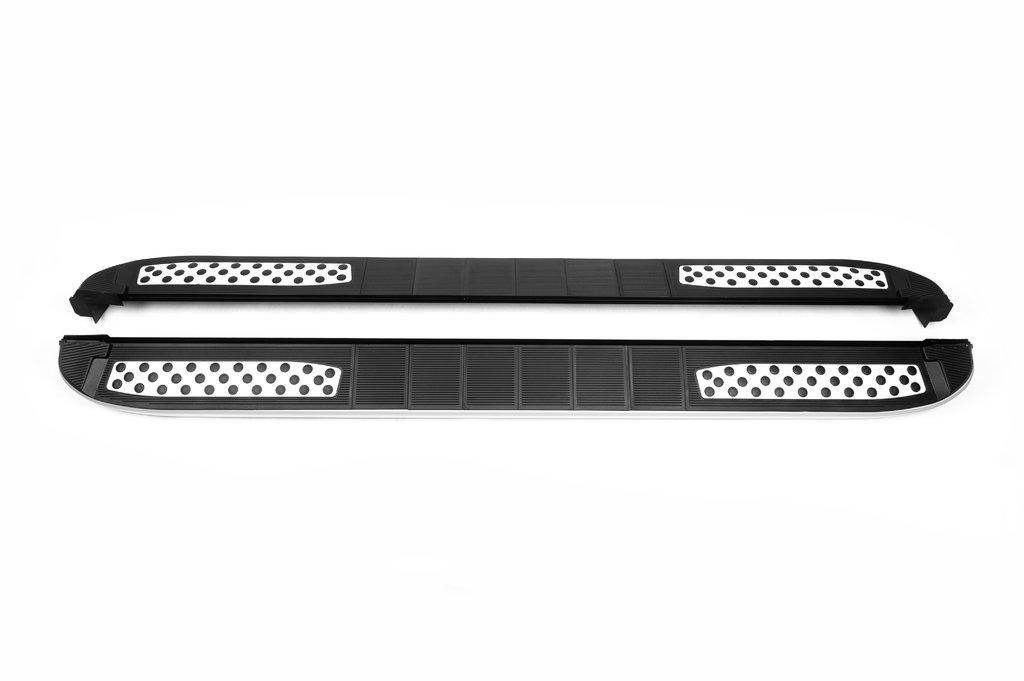 Бокові пороги Tayga V2 (2 шт., Алюміній) Стандартна база для Ford Connect 2021- рр