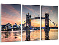Модульная картина Мост Лондон Art-23_3А с лаковым покрытием