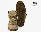 Тактичні шкіряні чоловічі зимові кросівки коричневі черевики, шкіряні чоловічі чоботи, спортивні черевики, фото 5