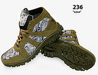 Тактические кожаные мужские ботинки, чоловічі тактичні чоботи 236 хаки Гортекс