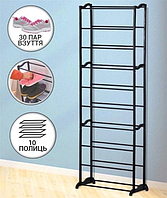 Полка для обуви на 30 пар с 10 полками Amazing Shoe Racks