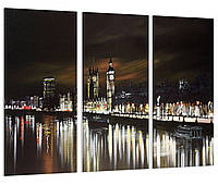 Модульная картина Ночной Лондон Art-232_XXL с лаковым покрытием