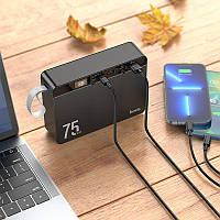 УМБ Оригинал Power bank Hoco j94 75000mAh 22,5W QC3.0 PD LCD Black повербанк