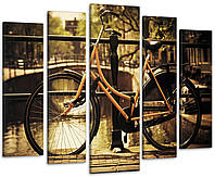 Модульная картина Велосипед Art-82_5 с лаковым покрытием