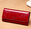 Жіночий гаманець із натуральної шкіри Geruola Бордовий, фото 6