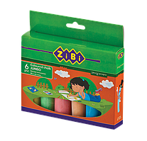 Крейда кольоровий JUMBO круглий, 6 шт., картонна коробка, BABY Line (ZB.6710-99)