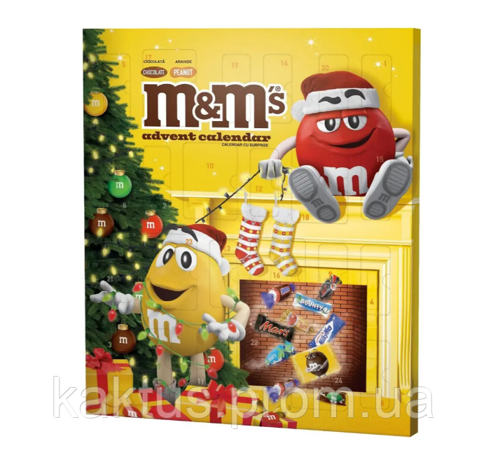 Адвент календарь M&M's and Friends ассорти сладостей, 361г (ID ...