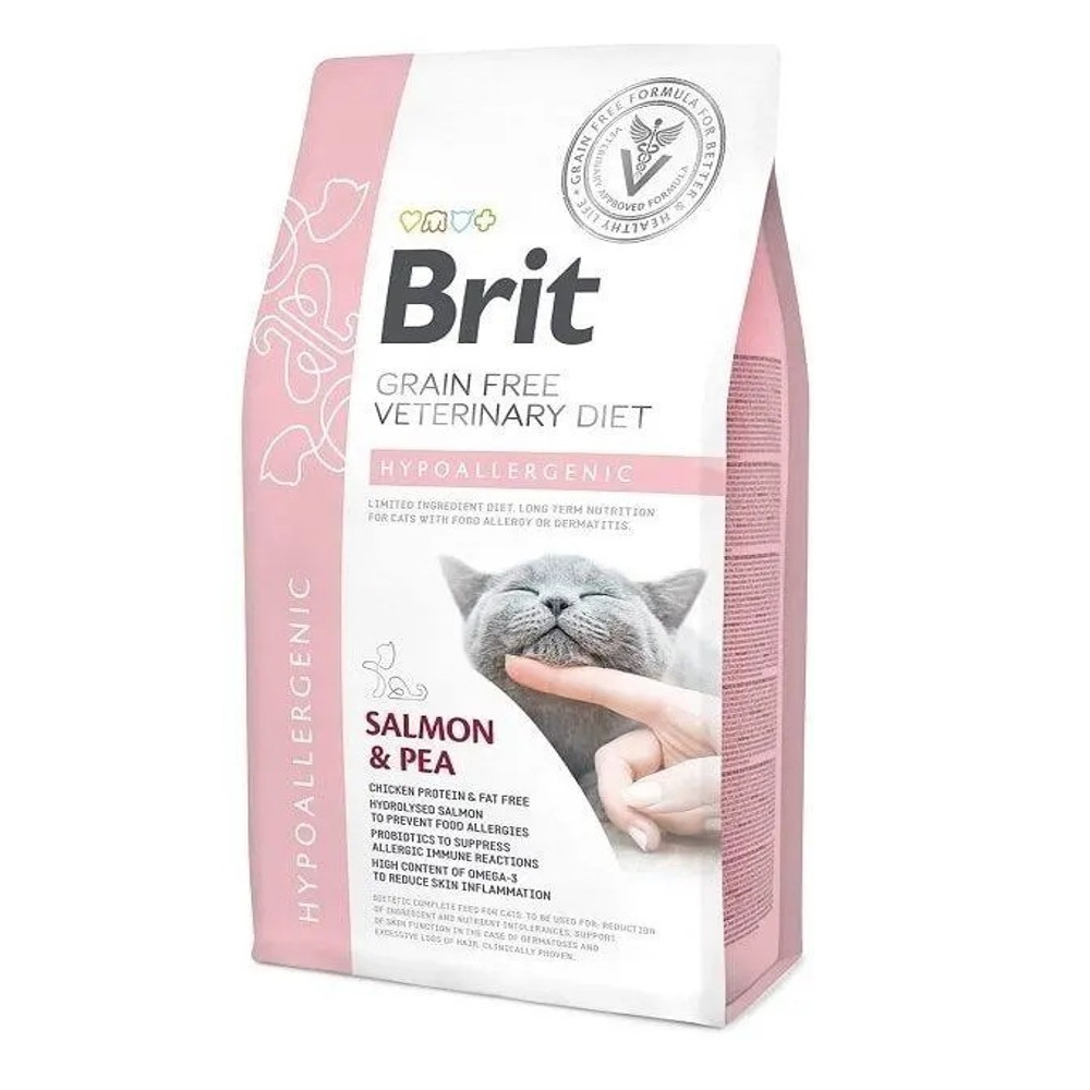 Brit VD Cat Hypoallergenic для кішок із лососем 2 кг