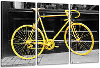 Модульная картина Велосипед Art-37_3А с лаковым покрытием