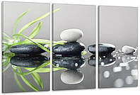 Модульная картина Природа Камни (53х100 см) Аrt-76_3А с лаковым покрытием