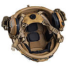 Шолом тактичний Fast TEAM WENDY Helmet NIJ IIIA + Навушники Walkers Razor Slim з чебурашкою + кавер мультикам, фото 3