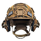 Шолом тактичний Fast TEAM WENDY Helmet NIJ IIIA + Навушники Walkers Razor Slim з чебурашкою + кавер мультикам, фото 5