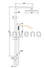 Душова система з термостатичним змішувачем Invena Svart, хром, AU-85-001, фото 2