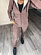 Жіночий ТЕПЛИЙ спортивний костюм трехнитка з начосом+хутро в кофті, фото 3