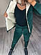 Жіночий ТЕПЛИЙ спортивний костюм трехнитка з начосом+хутро в кофті, фото 9