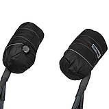 Теплі зимові рукавички на флісі для колясок для санок муфта теплі рукавиці на коляску, фото 10