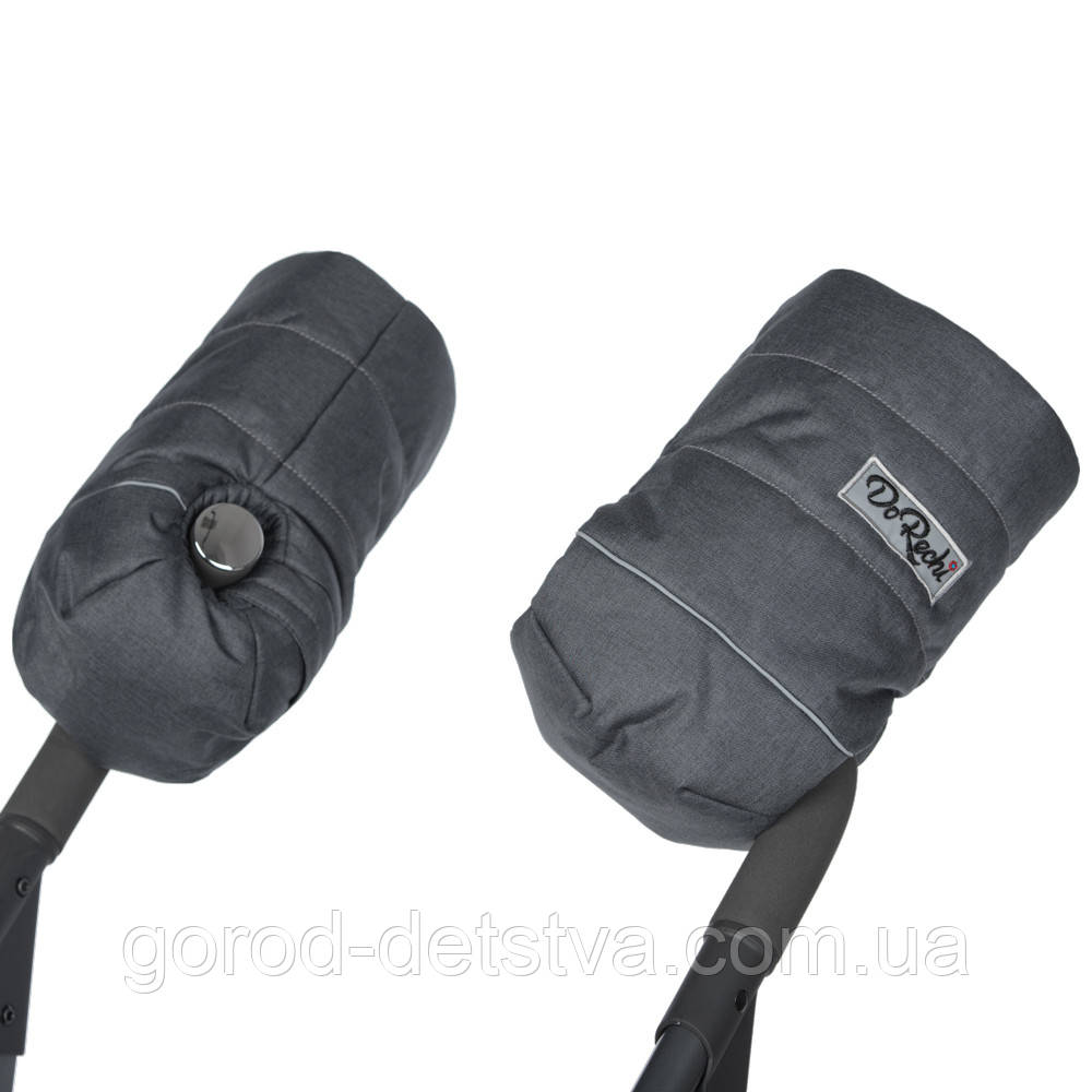 Теплі зимові рукавички на овчині для колясок для санок муфта теплі рукавиці на коляску, фото 1