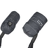 Теплі зимові рукавички на флісі для колясок для санок муфта теплі рукавиці на коляску, фото 6