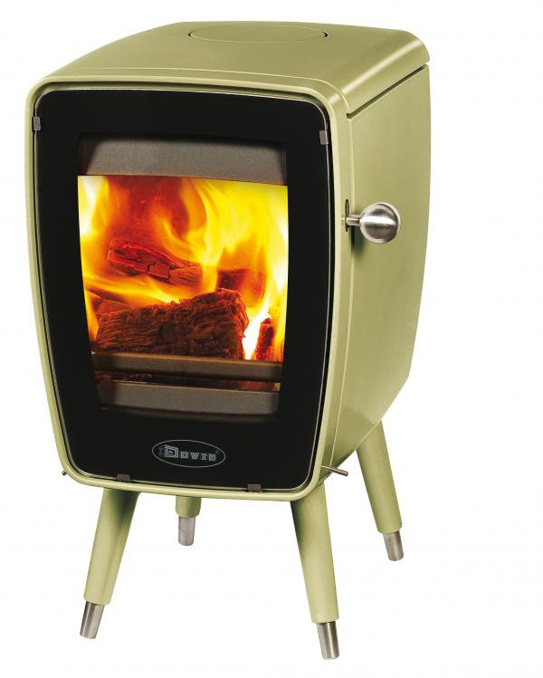 Піч камін чавунна DOVRE Vintage 30 оливкова зелена