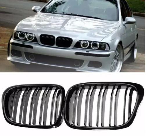 Решітка радіатора BMW (БМВ) 5 series E39  1995 - 2004 року Глянець 2 ребра Ніздрі BMW E39 1995-2004
