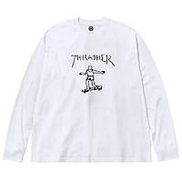 Білий лонгслів Thrasher Gonz Logo унісекс Трешер Трешер