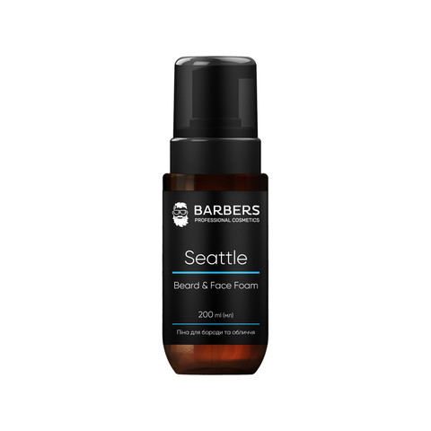 Піна для бороди та обличчя 2 в 1 Barbers Seattle 200 мл, фото 1
