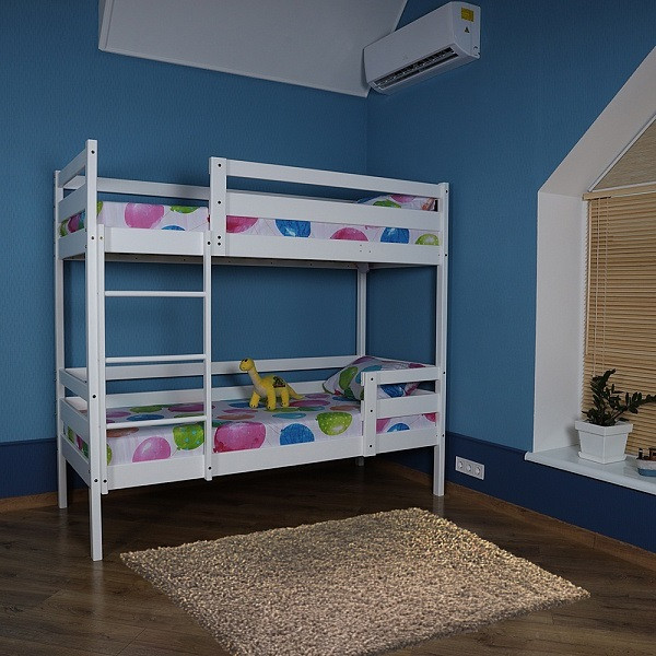 Двоярусне ліжко для дітей (babyson 5) 80x190см, Дитячі ліжка з бортиками Planetsport