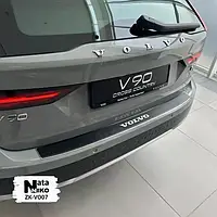 Накладка на бампер із загином Volvo V90 Cross Country з 2017- (carbon)