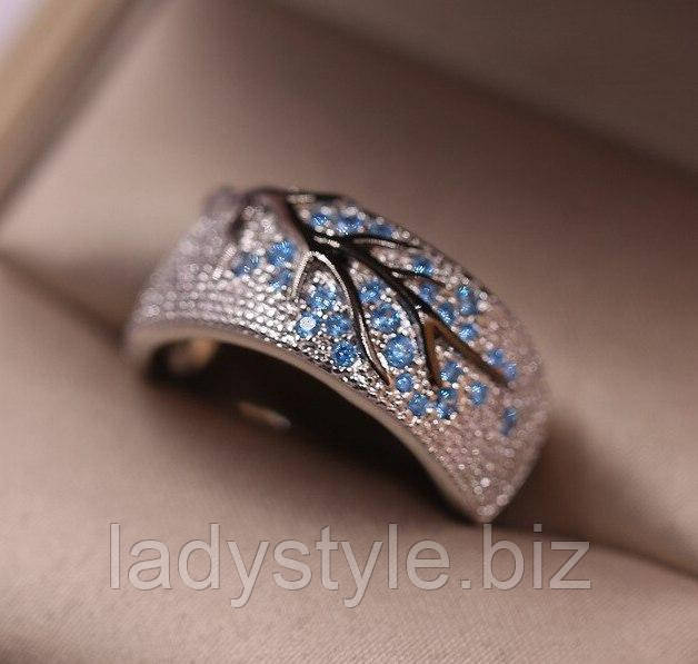 Кільце сріблясте "Каліна", розмір 19 від студії LadyStyle.Biz