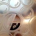 Наклейка на стіну дзеркальна срібло акрил Бульбашки набір 56 штук 8716, фото 5