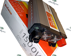 Інвертор Перетворювач напруги 24V 220V 1500W Мод. синусоїда