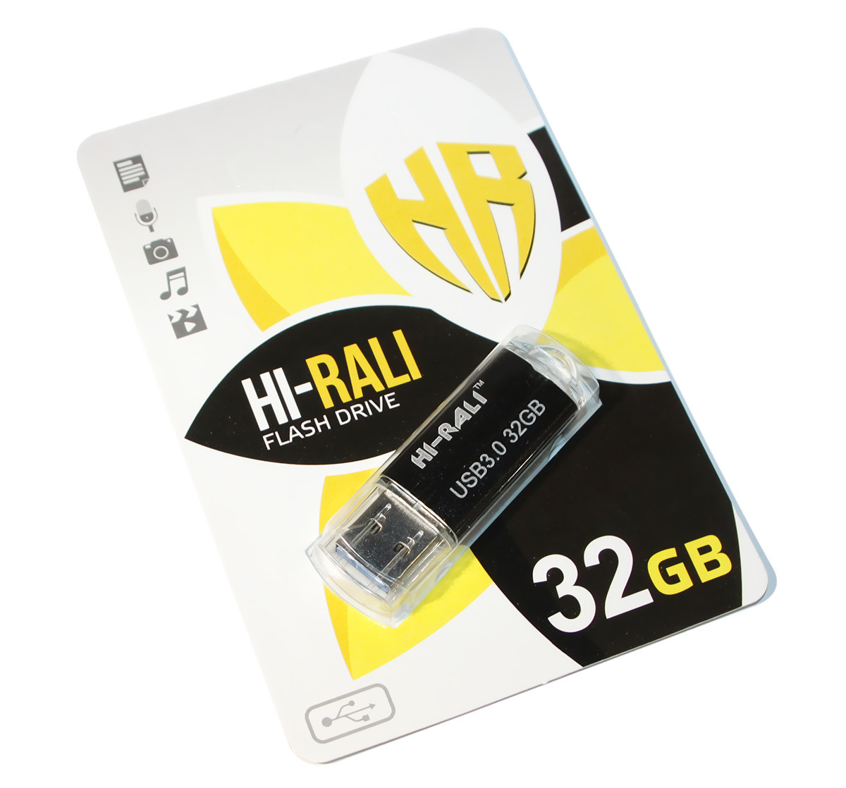 Накопичувач USB, пам'ять Флешка, Hi-Rali 32Gb, карта пам'яті