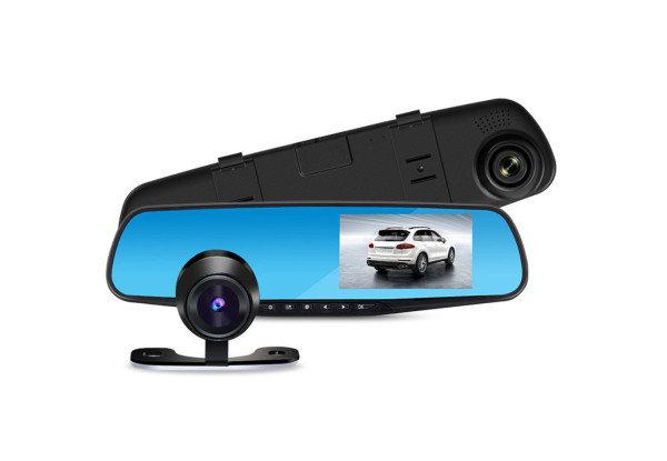 Відеореєстратор DVR MOD L-708 дзеркало з двома камерами ( 1388E ) iC227