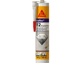 Прозорий універсал.клей-герметик на основі MS Сикафлекс-112 Кристал Клір/Sikaflex-112 Crystal Clear уп.300 мл