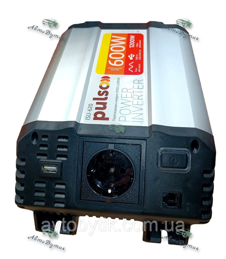 Інвертор Перетворювач напруги 24V 220V 1500W Мод. синусоїда