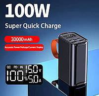 Портативний зарядний пристрій 30 000 mAh 100w Power bank повер банк повербанк для ноутбуків акумулятор