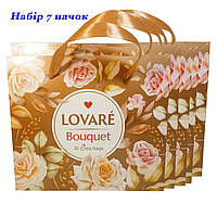 Набор чая ассорти Ловаре Lovare Bouquet (6 видов по 5 шт) 7 пачек + подарок 1 пачка