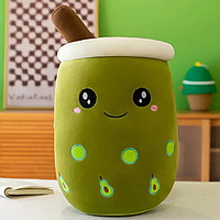 Мягкая игрушка-подушка Чай Bobba 50 см, 2 в 1 подушка-игрушка для сна, игрушка-антистресс,Зелёный